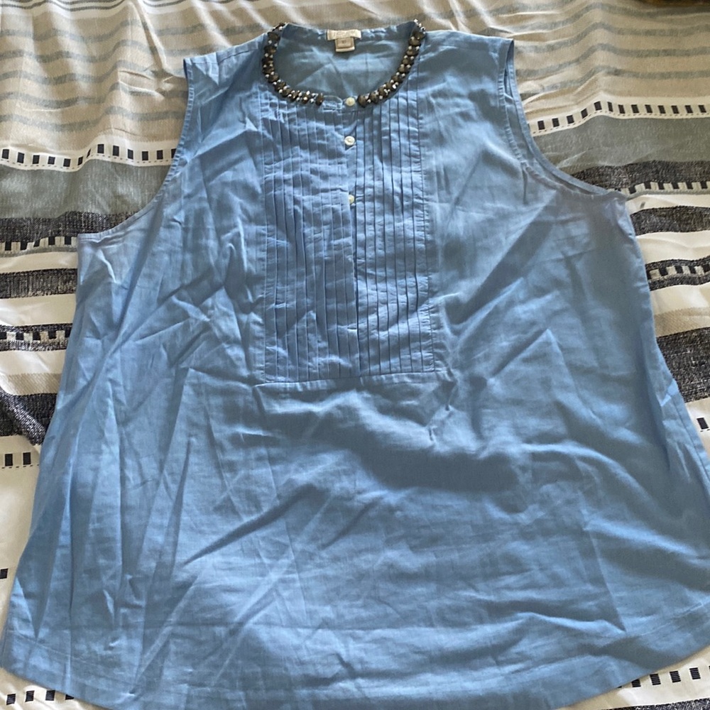 J. Crew Factory blouse with bling